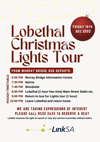 Lobethal Christmas Lights Tour