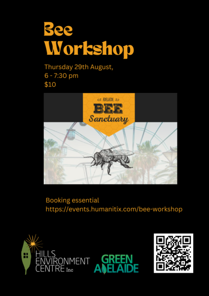 Bee poster with QR