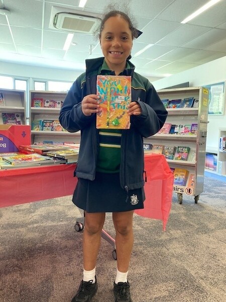 Book Fair winner Holly