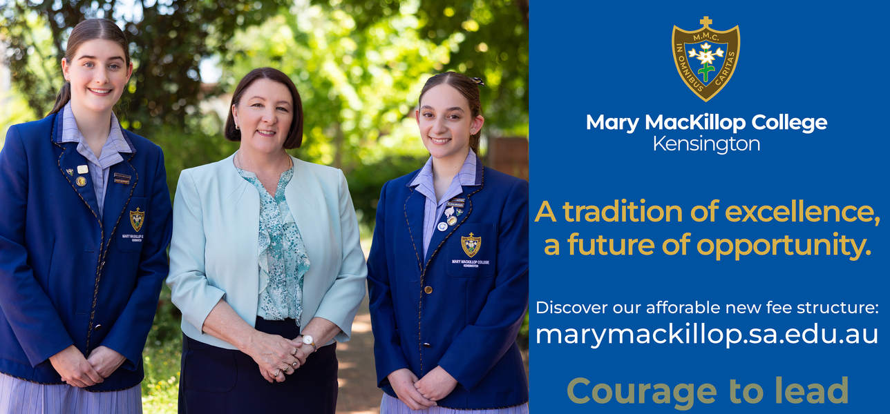 MARY MACKILLOP COLLEGE NEW FEES 2025 PS ADVERTISEMENT 