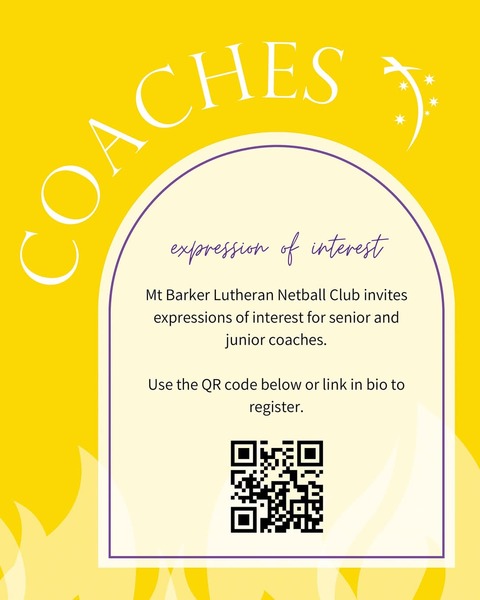 Mt Barker Lutheran Coaches Flyer